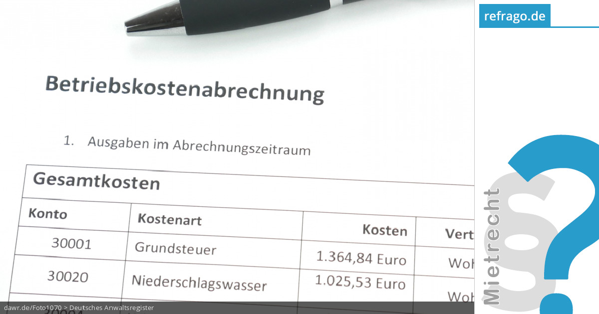 Vermieter Macht Keine Nebenkostenabrechnung - Ihre Rechte